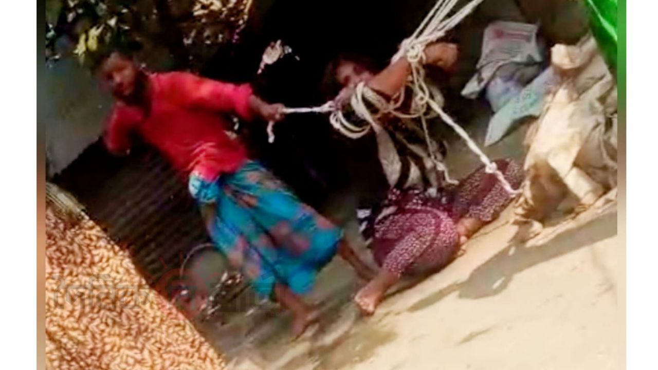 সোনাগাজীতে নারীকে গাছে বেঁধে মারধর ও শ্লীলতাহানির অভিযোগ, বিচার দাবি